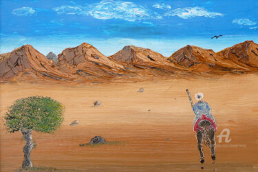 Peinture intitulée "grand-espace.jpg" par Ahmed Fertat, Œuvre d'art originale, Huile