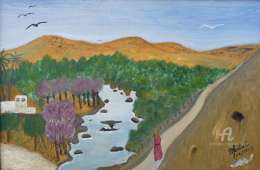 Peinture intitulée "oued-abid.jpg" par Ahmed Fertat, Œuvre d'art originale, Huile