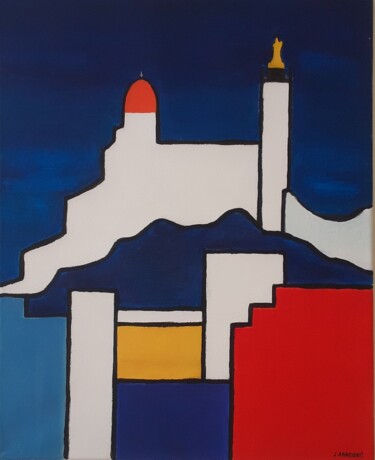 Painting titled "Marseillaise" by Ahmed Laghouati, Original Artwork, Acrylic Mounted on Wood Stretcher frame