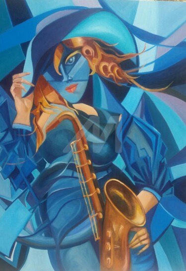 Le flair Painting titled "Le flair" by Ahmed Zaibi, Original Art, Oil
