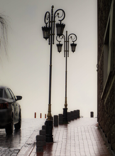 Photography titled "Foggy way" by Ahmet Reha Demir, Original Artwork, Non Manipulated Photography