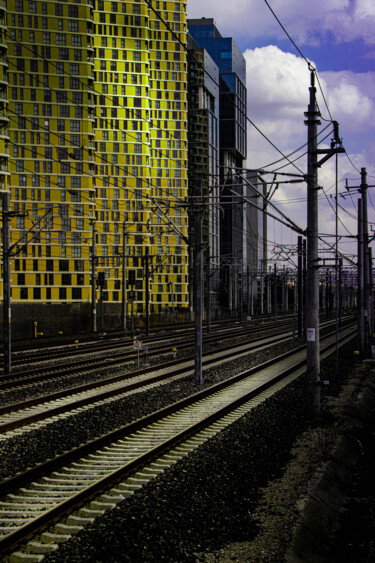 Photography titled "Rails and lifes-II" by Ahmet Reha Demir, Original Artwork, Non Manipulated Photography