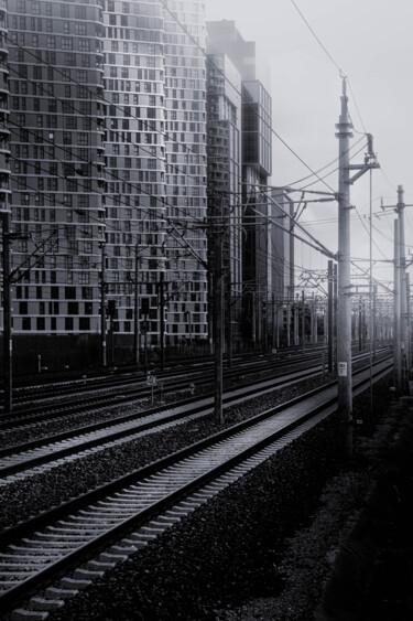 摄影 标题为“Rails and lifes - IV” 由Ahmet Reha Demir, 原创艺术品, 非操纵摄影