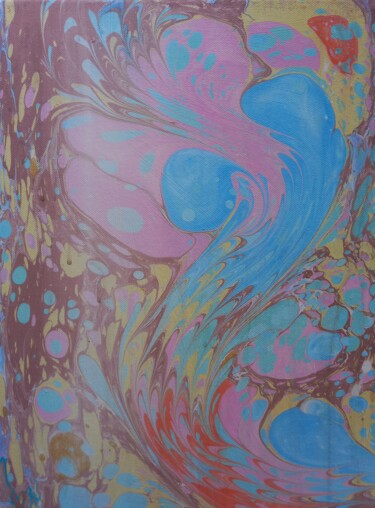 Картина под названием "Flower field" - Зиля Ахметова, Подлинное произведение искусства, Акрил Установлен на Деревянная рама…