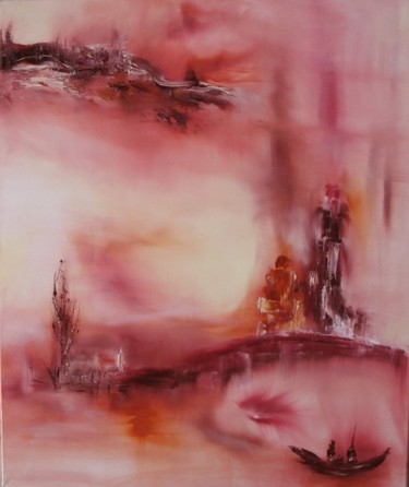 Malarstwo zatytułowany „Romantica” autorstwa Dominique Ah-Thon, Oryginalna praca