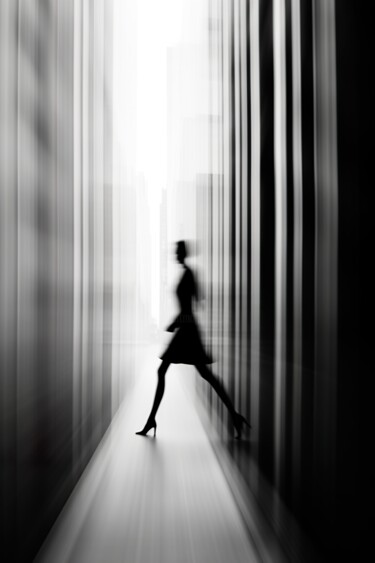 Photography titled "Elegance in a hurry" by Jérôme Mettling, Original Artwork, AI generated image
