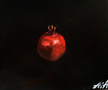 Painting titled "Art fruit" by Aia, Original Artwork, Gouache