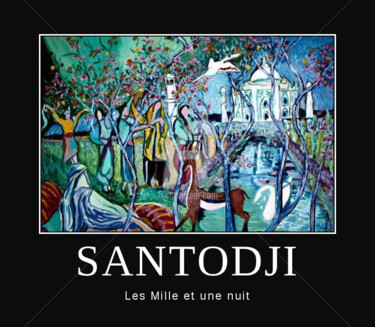 Painting titled "Les Mille et une nu…" by Aib Mohamed, Original Artwork