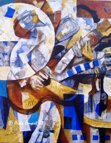 Картина под названием "Circulo de Do" - Aida Emart, Подлинное произведение искусства, Масло