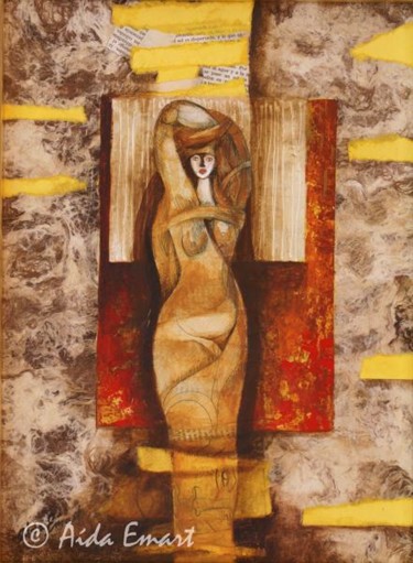 Pintura titulada "Escultura" por Aida Emart, Obra de arte original, Oleo