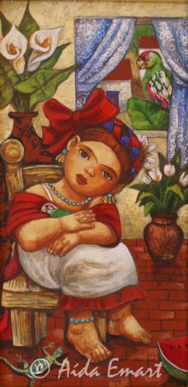 Pintura titulada "Instinto Maternal t…" por Aida Emart, Obra de arte original, Acrílico