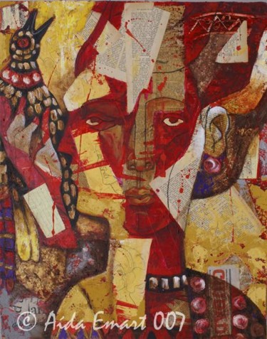 Pintura titulada "Mas vale pajaro en…" por Aida Emart, Obra de arte original, Oleo