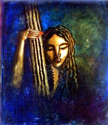 Painting titled "Devotion" by Aijaz Qaisar, Original Artwork