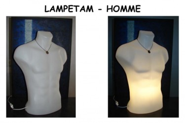 Design intitulée "LAMPETAM - HOMME" par Ludovic Rinaudo, Œuvre d'art originale