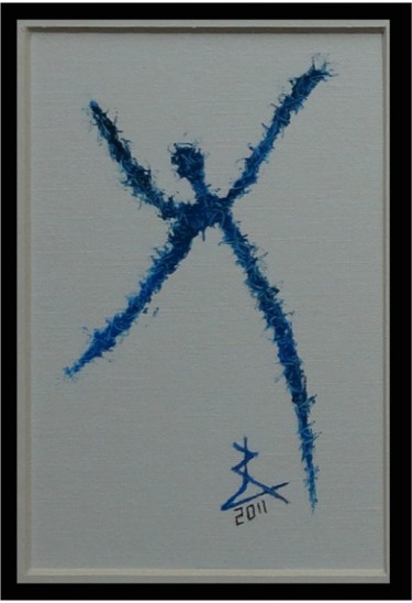 Peinture intitulée "NUDE ANGEL X" par Ludovic Rinaudo, Œuvre d'art originale, Huile