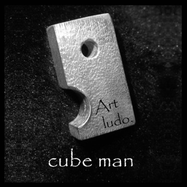Photographie intitulée "CUBE MAN - Artludo" par Ludovic Rinaudo, Œuvre d'art originale, Autre