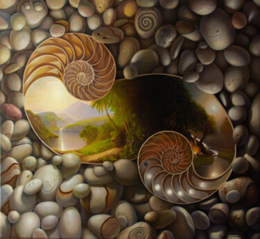 Peinture intitulée "Спираль жизни" par Ekaterina Bukuros, Œuvre d'art originale, Huile