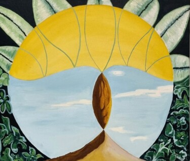 Картина под названием "La semilla" - Aima Martín, Подлинное произведение искусства, Масло Установлен на Деревянная рама для…