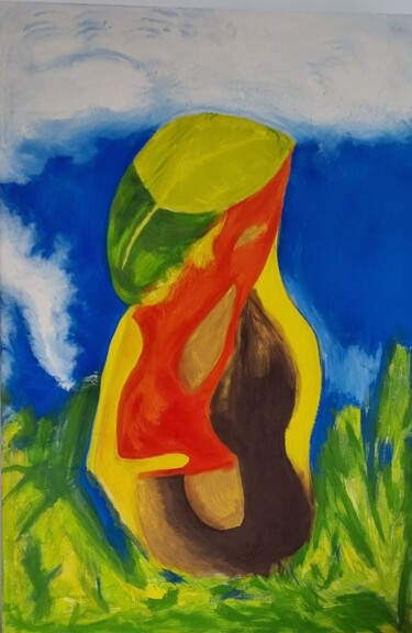 Peinture intitulée "Consolation" par Aima, Œuvre d'art originale, Pigments Monté sur Châssis en bois