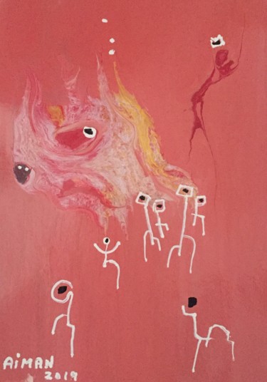 Malarstwo zatytułowany „My world 1” autorstwa Aiman, Oryginalna praca, Olej