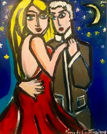Painting titled "Série: On danse 2018" by Aimée De Courtozé, Original Artwork, Acrylic