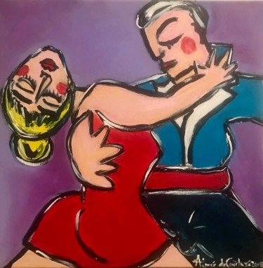 Painting titled "Série: On danse 2018" by Aimée De Courtozé, Original Artwork, Acrylic