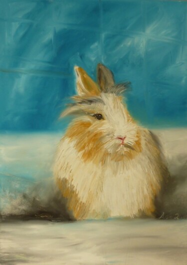 Painting titled "Bunny,2011" by Aimee-Josephine, Original Artwork, Oil