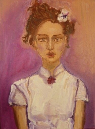 Painting titled "Face, 2007" by Aimee-Josephine, Original Artwork, Oil