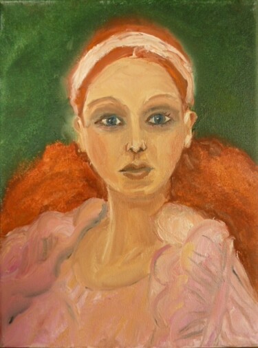 Painting titled "Face,2007" by Aimee-Josephine, Original Artwork, Oil