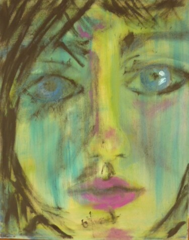 Painting titled "Face,2013" by Aimee-Josephine, Original Artwork, Oil
