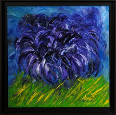 Peinture intitulée "Iris" par Aimès, Œuvre d'art originale, Huile