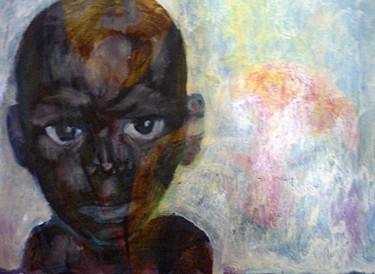 Painting titled "A Boy who killed a…" by Aina Ciceniene, Original Artwork, Oil