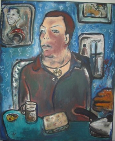 Painting titled "Boss" by Aina Ciceniene, Original Artwork, Oil