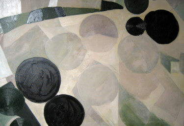 Malarstwo zatytułowany „Campos” autorstwa Ainhoa Toyos, Oryginalna praca, Olej Zamontowany na Drewniana rama noszy