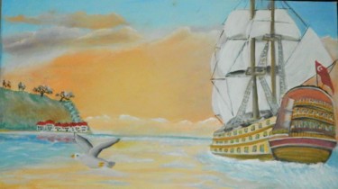 Painting titled "воплощение мечты" by Anatolii Prokhorov, Original Artwork, Oil