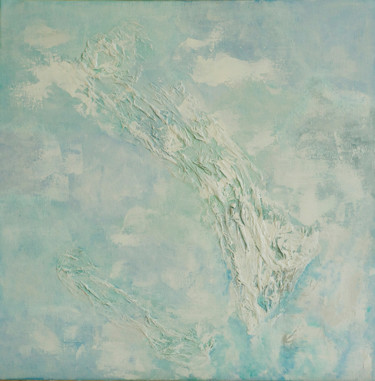 Peinture intitulée "bleu-3" par Air, Œuvre d'art originale, Huile