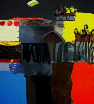 Картина под названием "Два царства    two-…" - Giorgi Chachanidze, Подлинное произведение искусства