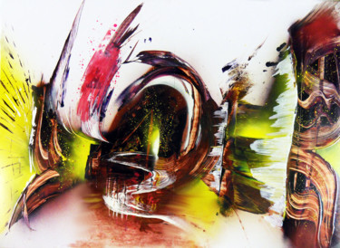 Peinture intitulée "Tableau abstrait bo…" par Airgone, Œuvre d'art originale, Acrylique