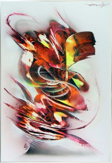 Картина под названием "" Coma "" - Airgone, Подлинное произведение искусства, Рисунок распылителем краски