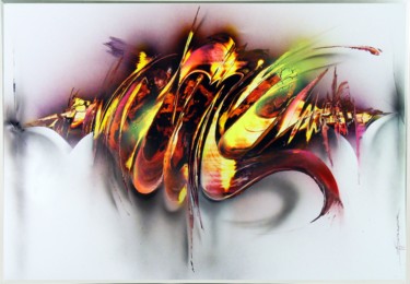 Painting titled "" Oscillove "" by Airgone, Original Artwork, Spray paint