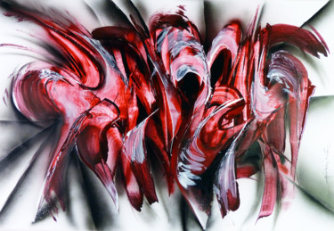 Peinture intitulée "7 LITRES MAX ! -  B…" par Airgone, Œuvre d'art originale, Bombe aérosol