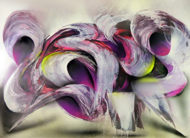 Pintura intitulada "" Rondeurs "" por Airgone, Obras de arte originais, Tinta spray
