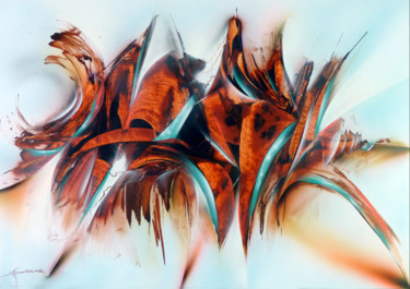 Картина под названием "Le cap - Bombes aér…" - Airgone, Подлинное произведение искусства, Рисунок распылителем краски Устано…
