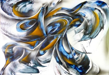 Painting titled "Aggro - Tableau abs…" by Airgone, Original Artwork, Spray paint