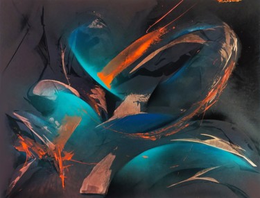 Peinture intitulée "" Synchronicité " -…" par Airgone, Œuvre d'art originale, Bombe aérosol