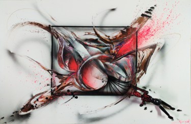 Peinture intitulée "Les épreuves - Airg…" par Airgone, Œuvre d'art originale, Bombe aérosol