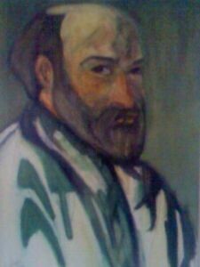 "Cézanne" başlıklı Tablo Aïssétou Sako tarafından, Orijinal sanat, Petrol