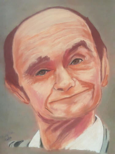 Tekening getiteld "Simplicité" door Aïssétou Sako, Origineel Kunstwerk, Pastel
