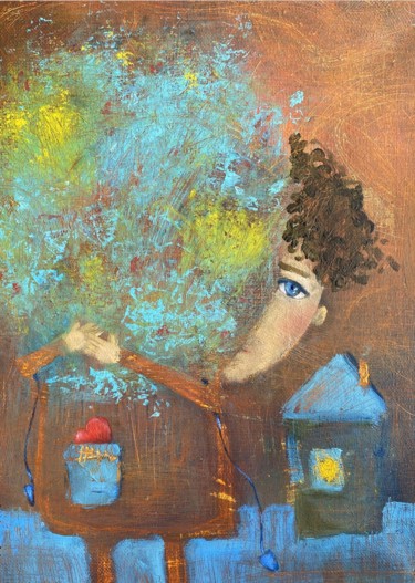 Peinture intitulée "I know there is a l…" par Ekaterina Vitvinova, Œuvre d'art originale, Huile Monté sur Châssis en bois