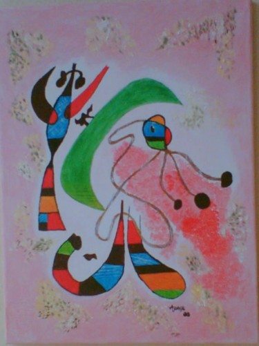 Painting titled "Reprodução de Noite…" by Ajorge, Original Artwork